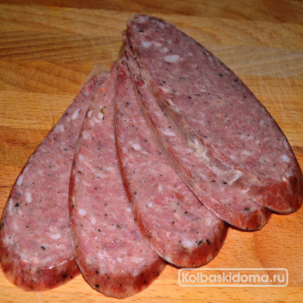 Рецепт домашней колбасы с фото Пятидесяточка душистая