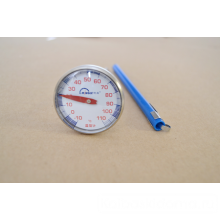 Термометр с щупом из нержавеющей стали механический от -10 С до + 110 С